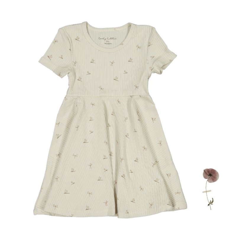 The Printed Short Sleeve Dress - Dragonfly