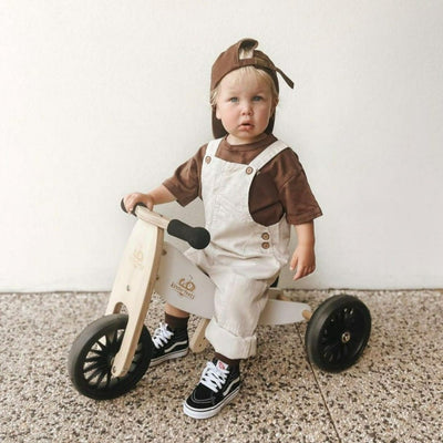 Tiny Tot 2-in-1 Wooden Balance Bike and tricycle | Kinderfeets | Bee Like Kids