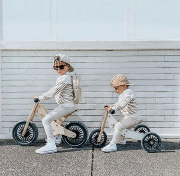 Tiny Tot Plus 2-in-1 Wooden Balance Bike & Tricycle