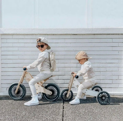 Tiny Tot Plus 2-in-1 Wooden Balance Bike & Tricycle | Kinderfeet | Bee Like Kids
