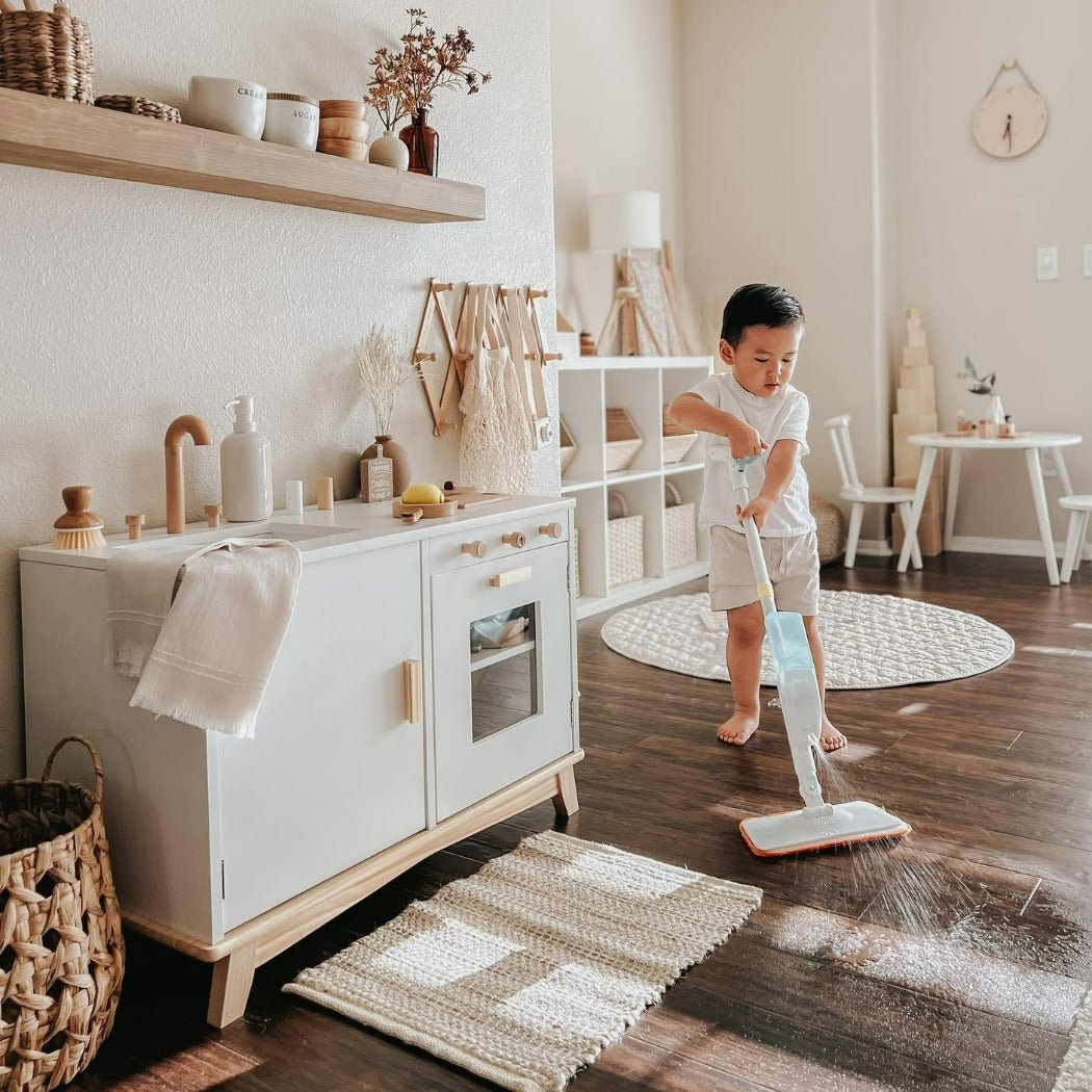 Toddler Wooden Play Kitchen | Be Mindful | Bee Like Kids