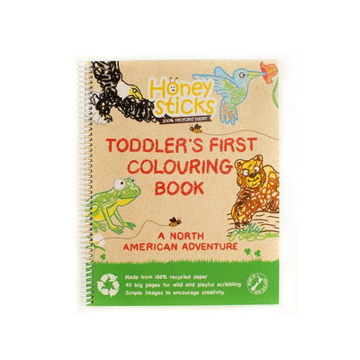Toddlers First Coloring Book - North America | Honeysticks | Art Supplies - Bee Like Kids