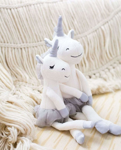 Unicorn Plush Toy - Gray | Apple Park | Dolls - Bee Like Kids