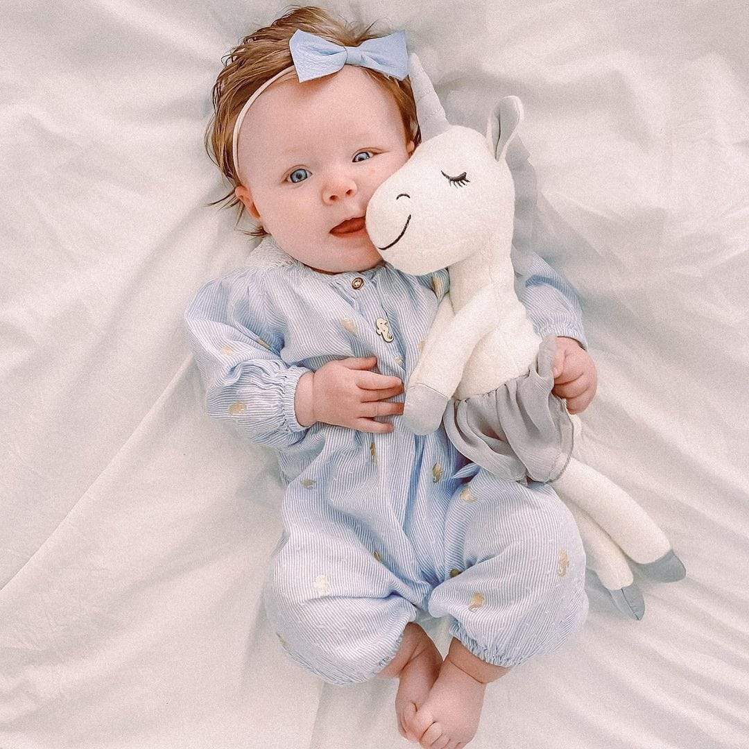 Unicorn Plush Toy - Gray | Apple Park | Dolls - Bee Like Kids