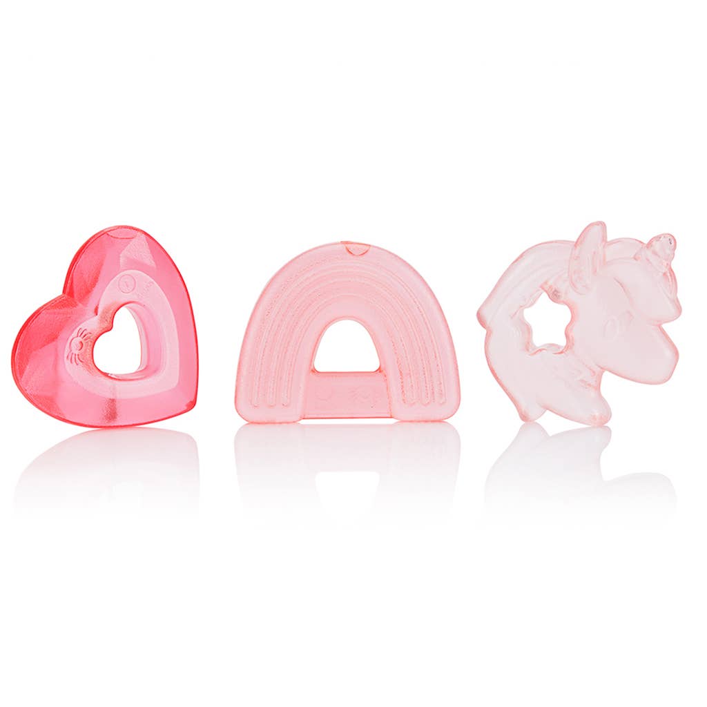 Unicorn Water Filled Teethers - 3 Pack | Itzy Ritzy | Baby Essentials - Bee Like Kids
