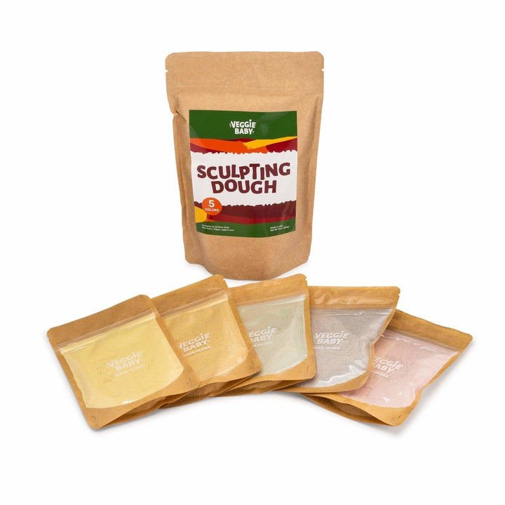 Veggie Baby Sculpting Dough - Pack of 5 | Zebra Brands | Art Supplies - Bee Like Kids