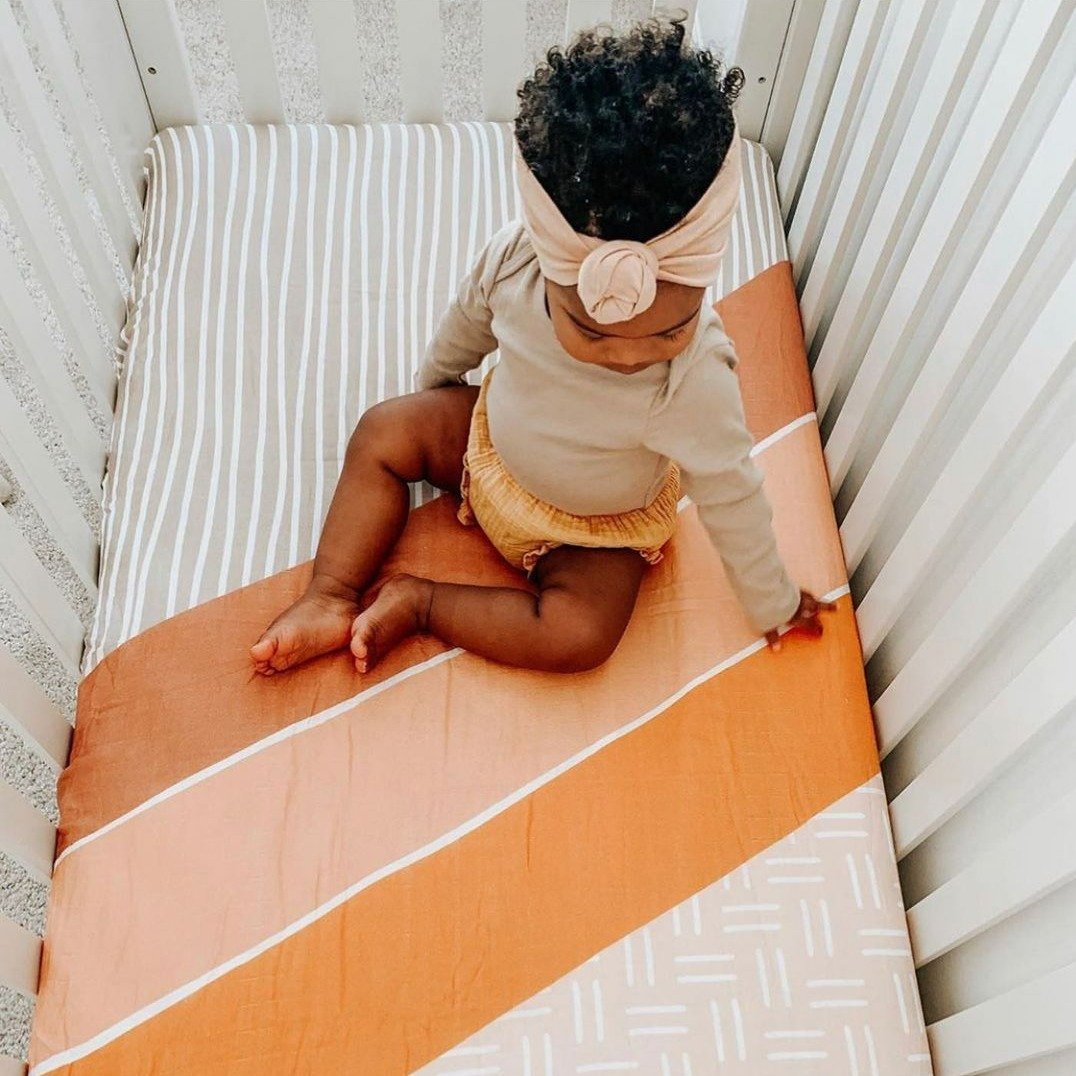 Wanderlust Muslin Crib Sheet | Brixton Phoenix | Bedding - Bee Like Kids