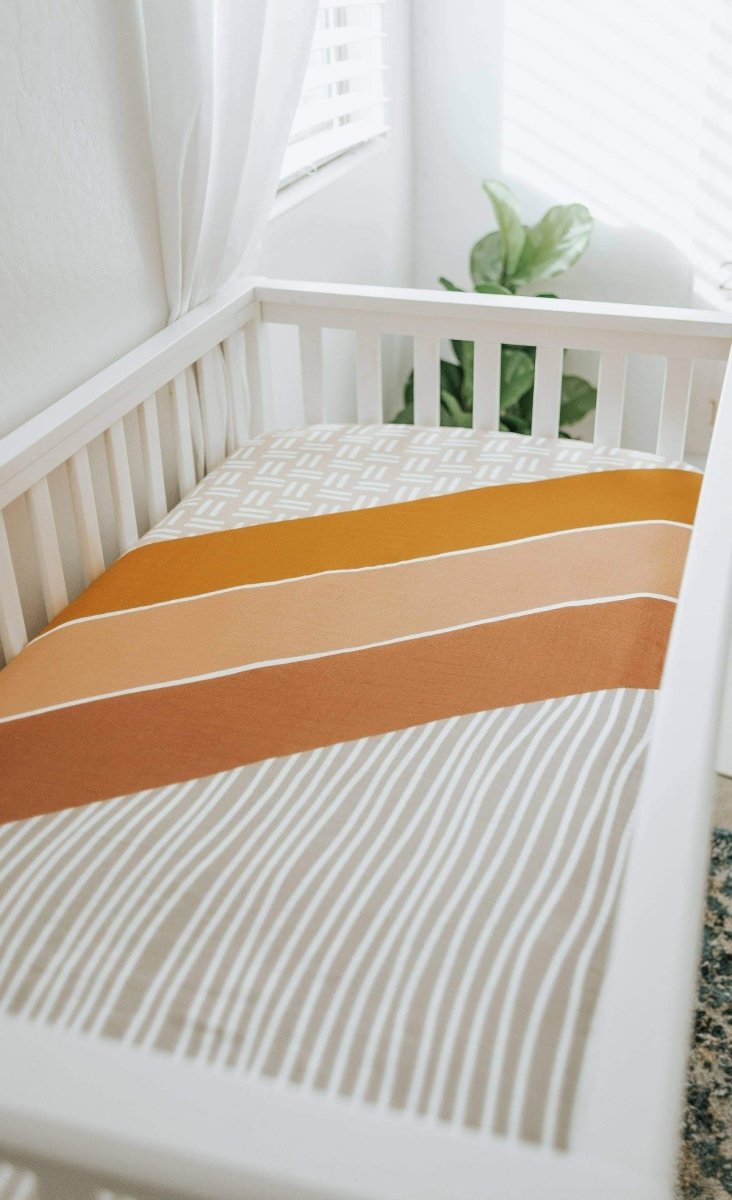 Wanderlust Muslin Crib Sheet | Brixton Phoenix | Bedding - Bee Like Kids