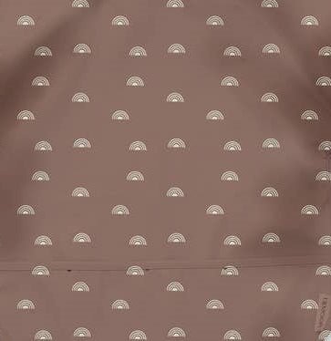 Waterproof Long Sleeve Bib - Mauve Rainbow | Bee Like Kids
