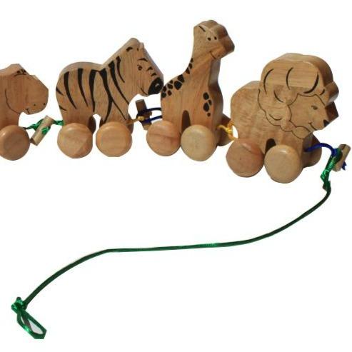 Wild Animal Pull Toys | Qtoys | Toys - Bee Like Kids