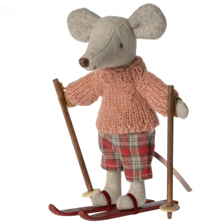 Winter Mouse with Ski Set, Big Sister