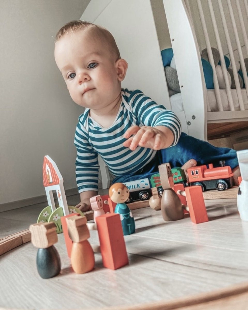 Wood Farm Train Set | Egmont Toys | Toys - Bee Like Kids