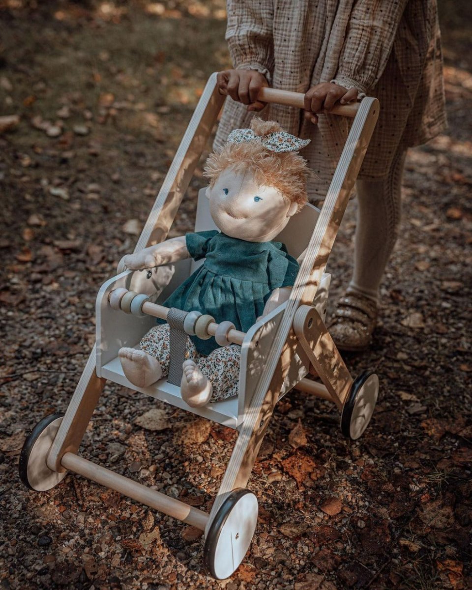 Wooden Baby Doll Stroller Bee Like Kids
