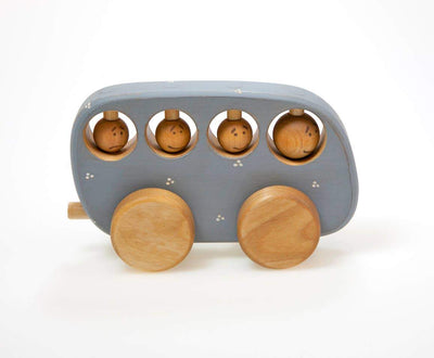 Wooden Bus - Blue | Friendly Toys | Toys - Bee Like Kids