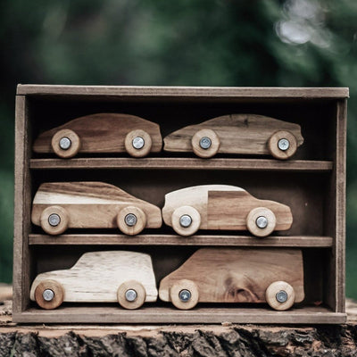 Wooden Car play set | Qtoys | Toys - Bee Like Kids