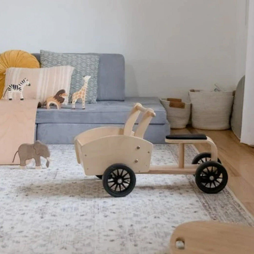 Kids Wooden Delivery Bike | Kinderfeets | Bee Like Kids