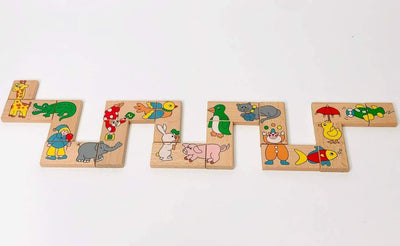 Wooden Domino - Animals | EcoFreax | Toys - Bee Like Kids