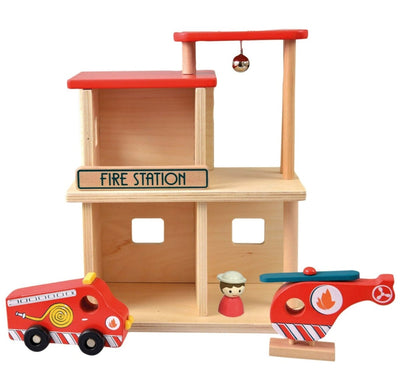 Wooden Fire Station | Egmont Toys | Toys - Bee Like Kids