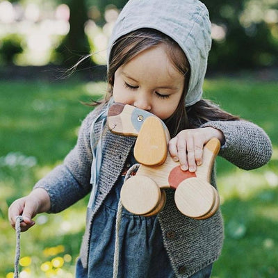 Wooden Pull Along Terrier Dog | Friendly Toys | Toys - Bee Like Kids