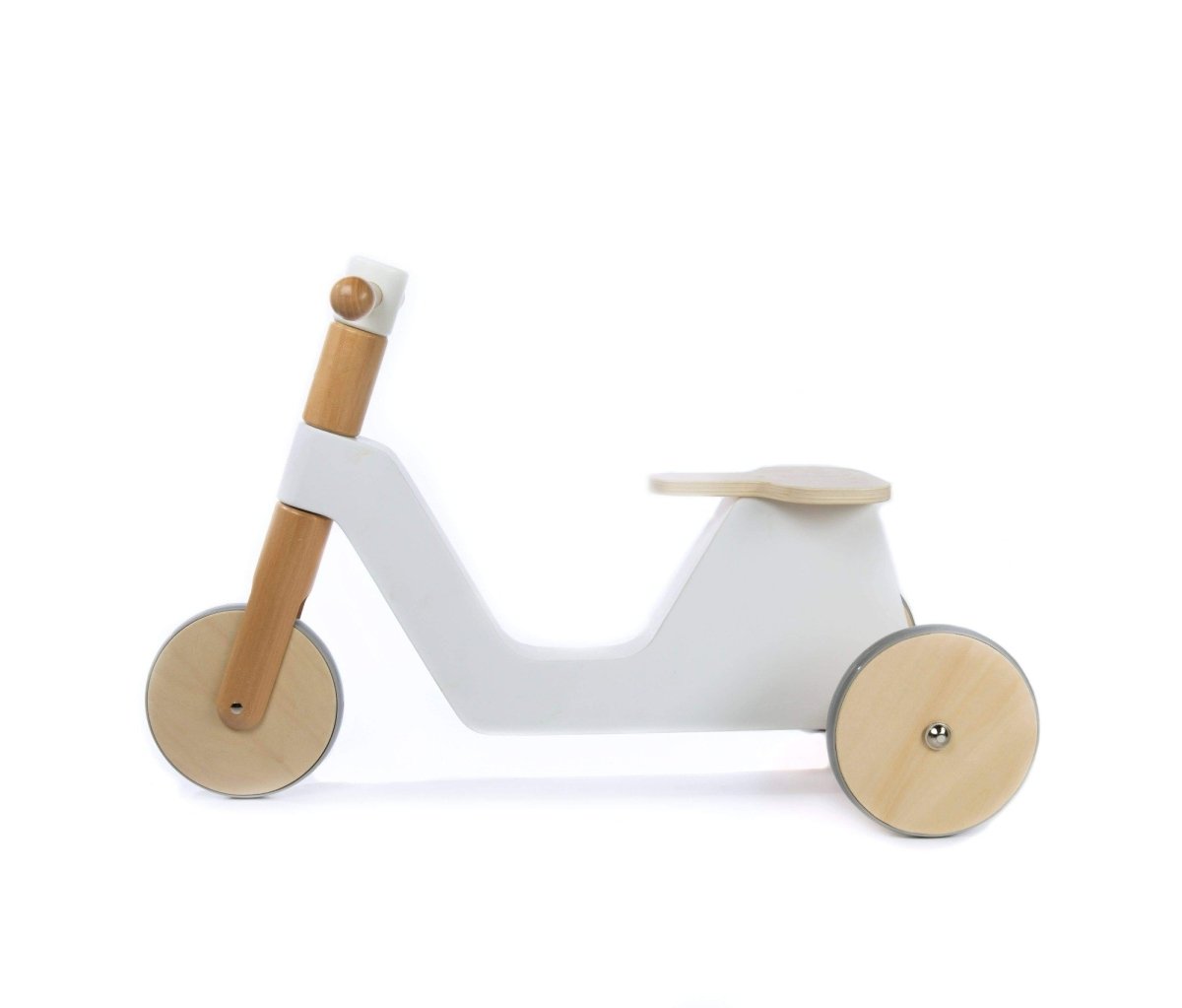 Wooden Ride-on Bike - Everest White | Grove | Toys - Bee Like Kids