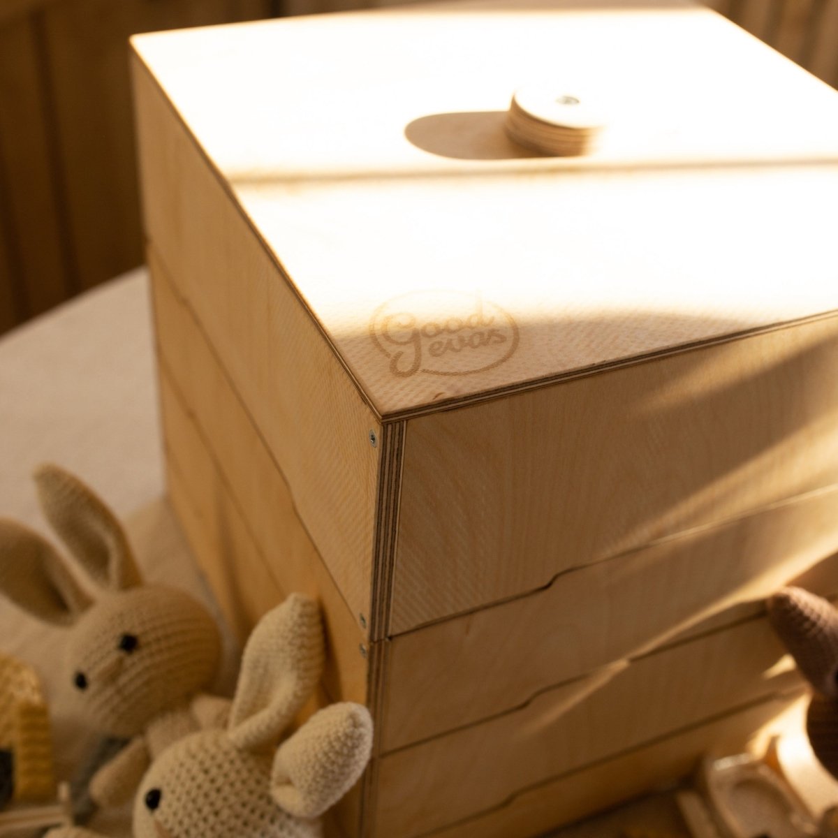 Wooden Storage/Sorter for Building Blocks