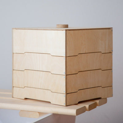 Wooden storage/sorter for LEGO | Goodevas | Bee Like Kids
