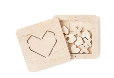 Wooden Tic Tac Toe "Love Is…" | Babai | Toys - Bee Like Kids
