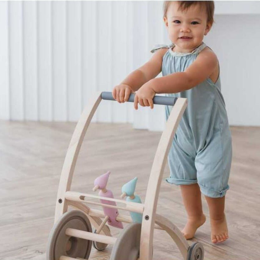 Plan Toys Woodpecker Walker | Nun-Toxic Baby Walker | Bee Like Kids