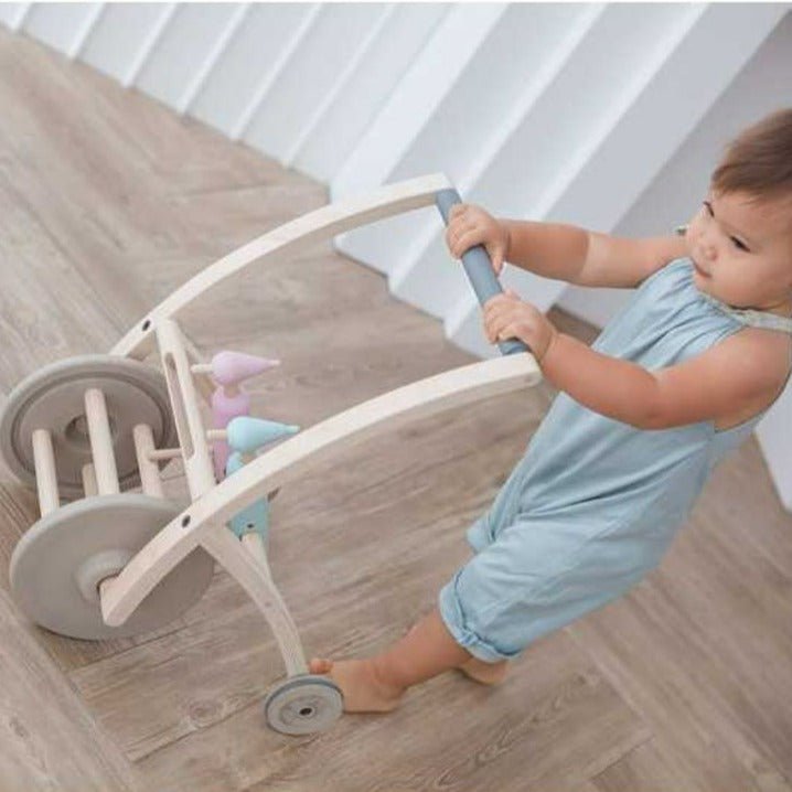 Plan Toys Woodpecker Walker | Nun-Toxic Baby Walker | Bee Like Kids