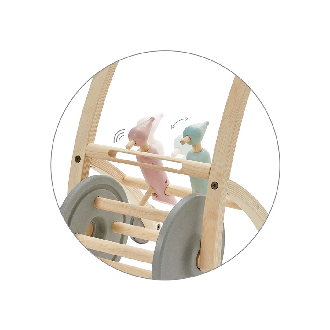 Plan Toys Woodpecker Walker | Nun-Toxic Baby Walker | Bee Like Kids